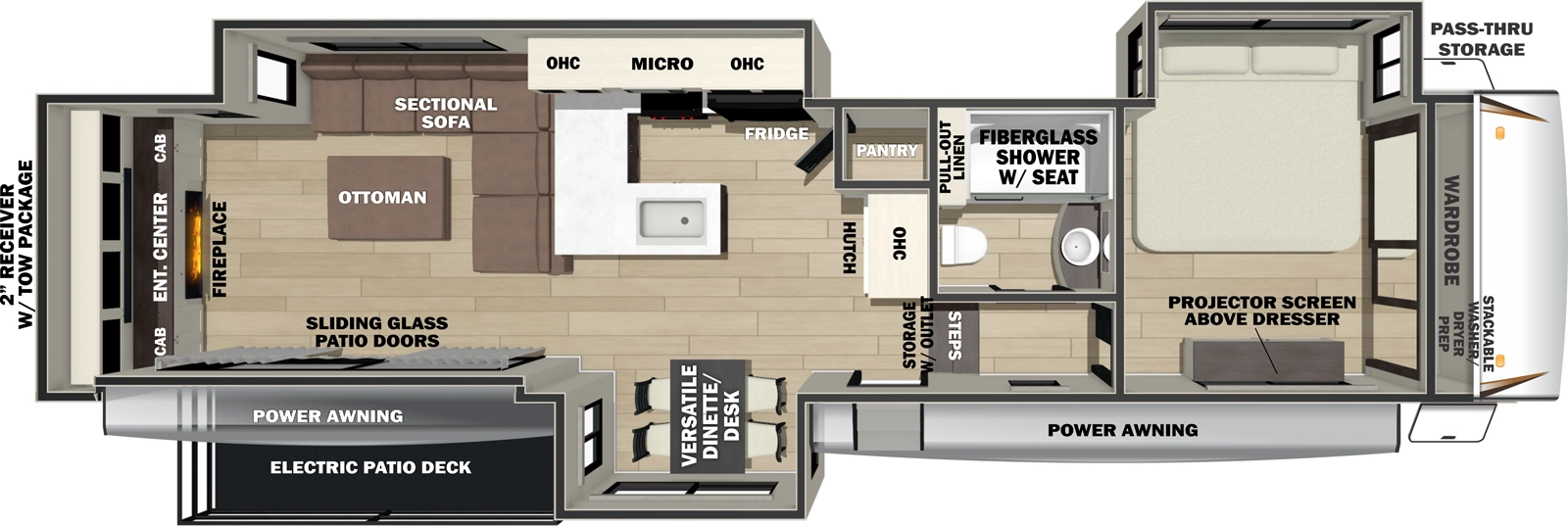 Sabre 33RLP Floorplan
